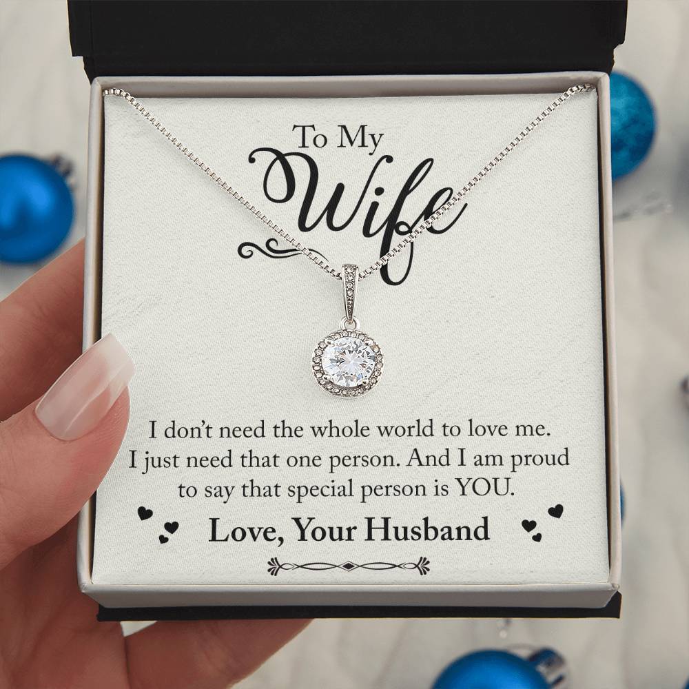 To My WIfe Eternal Hope Necklace