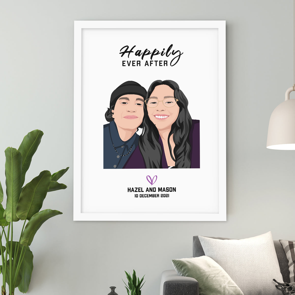 Custom Happily Ever After Portrait | Couples