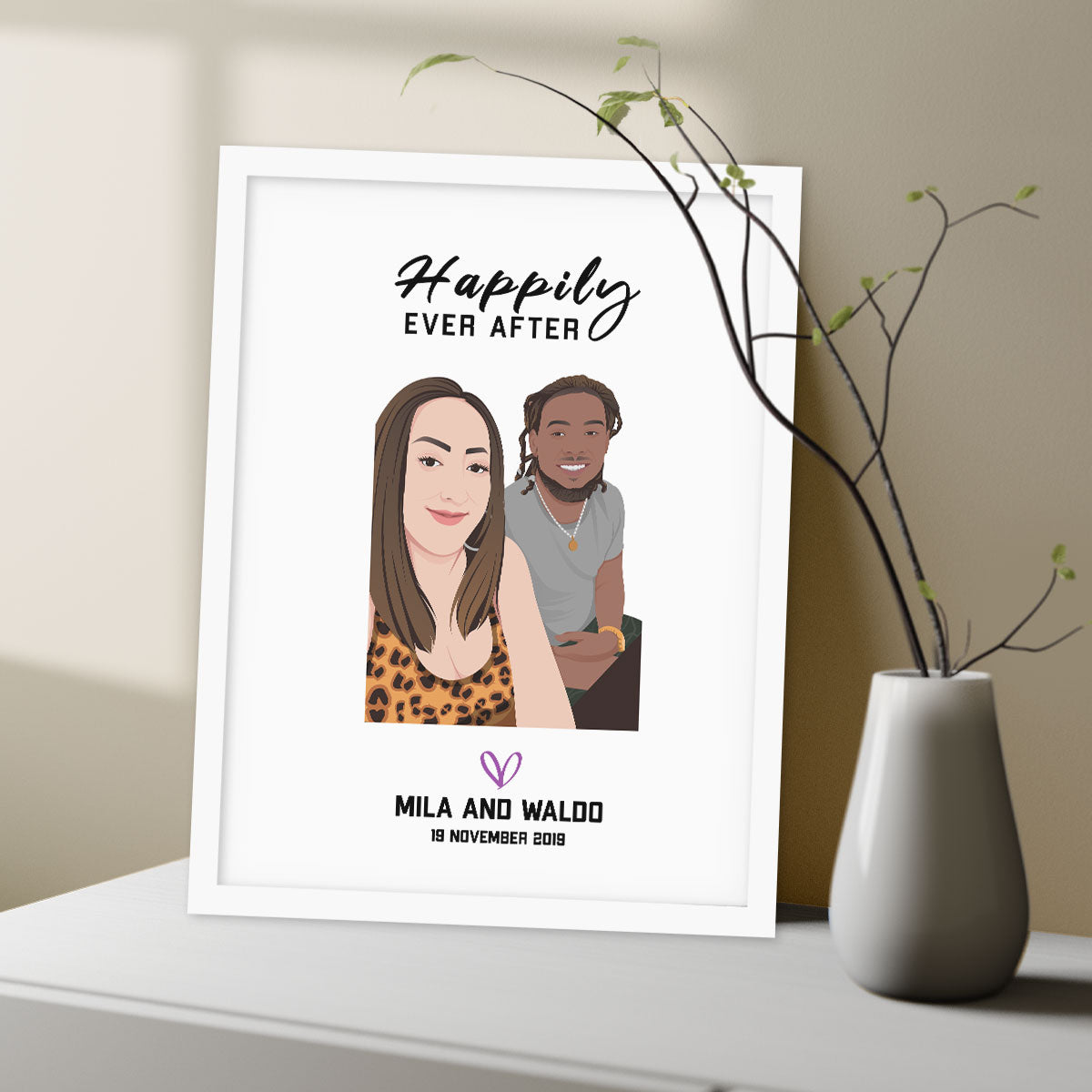 Custom Happily Ever After Portrait | Couples