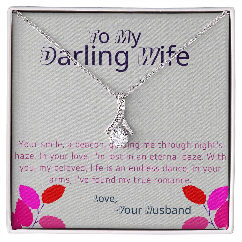 To My Darling Wife - Alluring Beauty Necklace