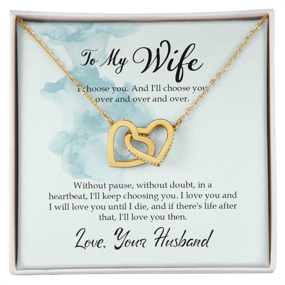 Eternal Bond: Love-Infused Interlocked Necklace for Her