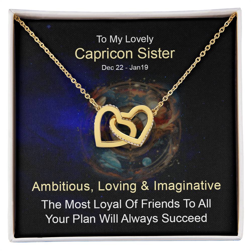 Capricon Interlocking Hearts Necklace for Special Occasions