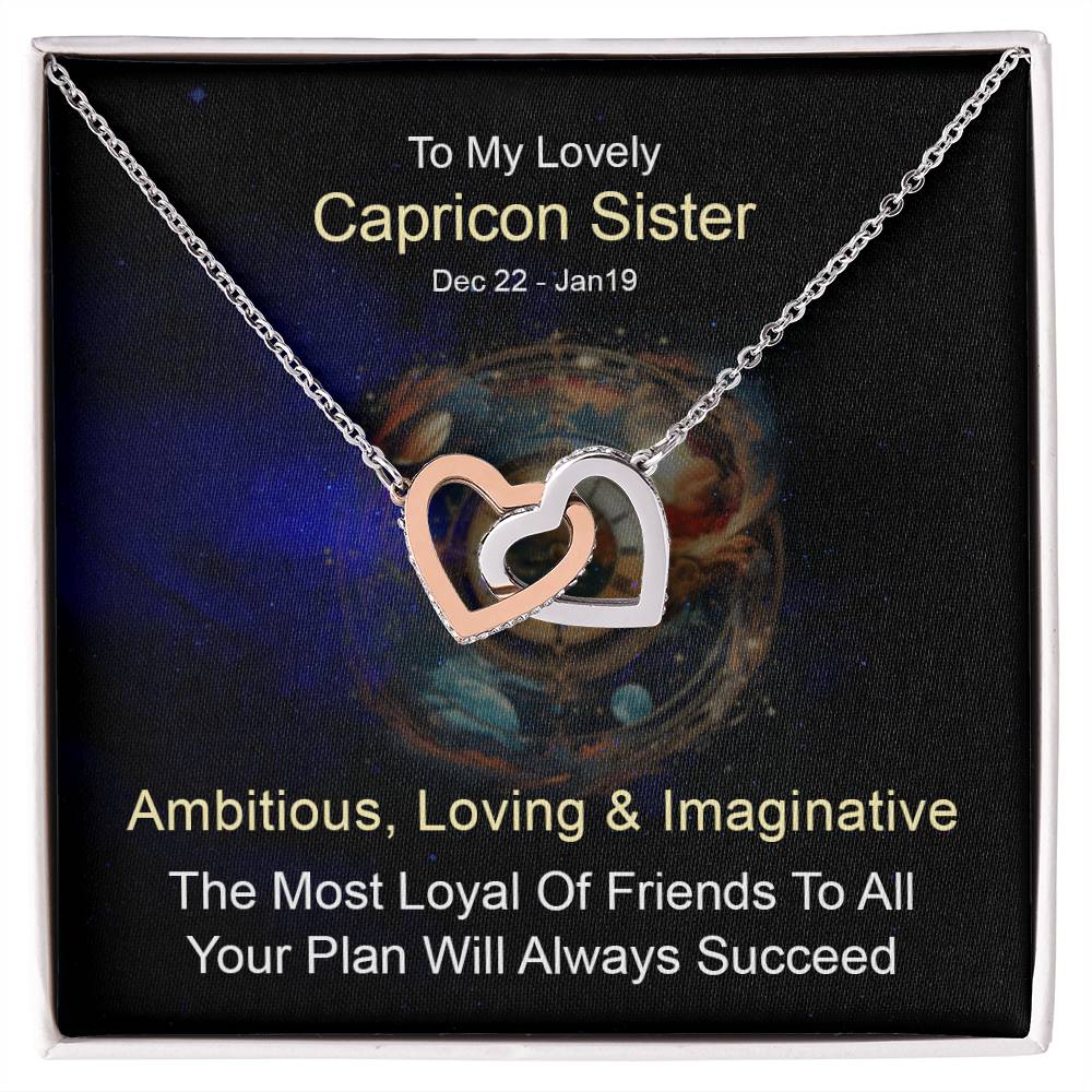 Capricon Interlocking Hearts Necklace for Special Occasions